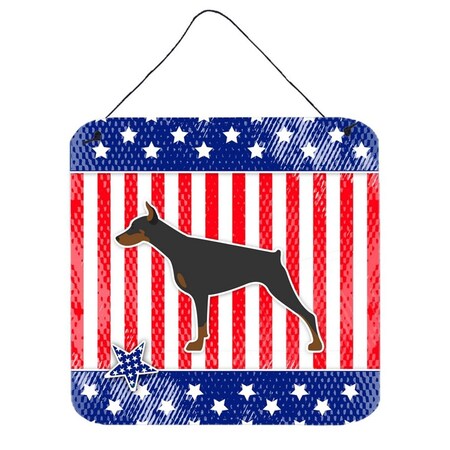 Carolines Treasures USA Patriotic Doberman Pinscher Wall or Door Hanging Prints BB3360DS66